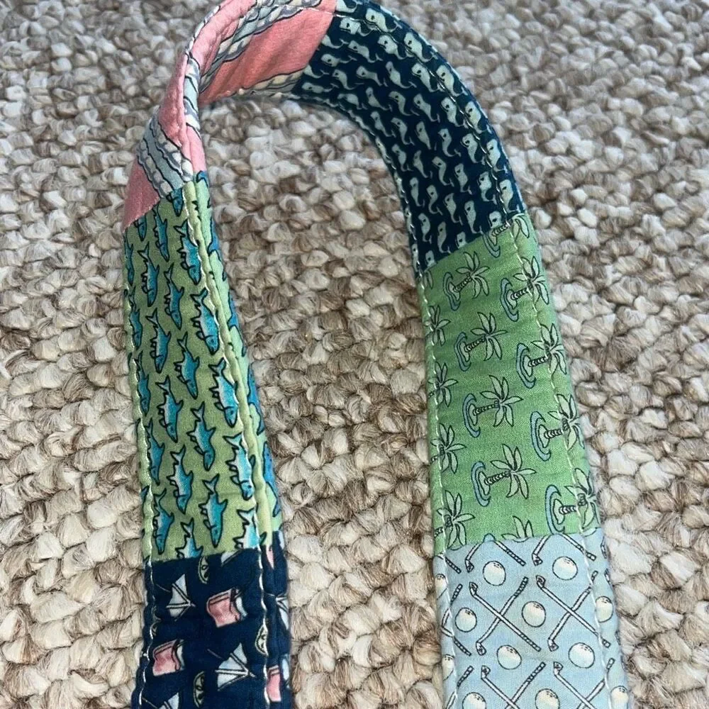 VINEYARD VINES D-RING PATCHWORK BELT WOMENS SIZE SMALL